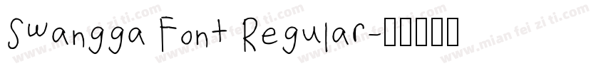 Swangga Font Regular字体转换